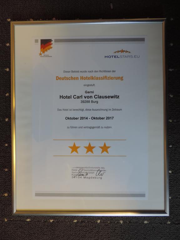 Hotel Carl Von Clausewitz Burg bei Magdeburg Esterno foto